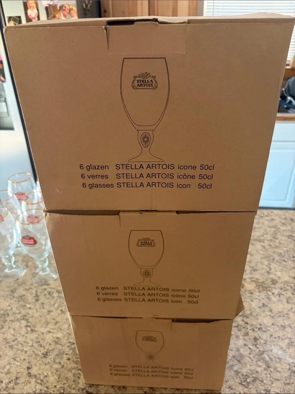 Stella Artois Gold-Rimmed Belgian Beer Chalice